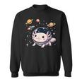 Axolotl Kawaii Cute Axolotls Astronaut Planets Space Sweatshirt