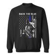 Back The Blue Thin Blue Line Flag K-9 German Shepherd Police Sweatshirt