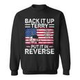 Back It Up Terry Put It In Reverse July 4Th Fireworks Terry Sweatshirt