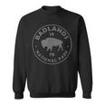 Badlands National Park Bison Vintage Hiking Souvenir Sweatshirt