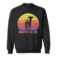 Baritone Retro Vintage I Destroy Silence Euphonium Sweatshirt