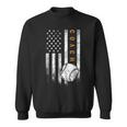 Baseball Coach American Flag Baseball Trainer Coaching Sweatshirt