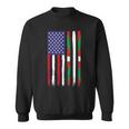 Basque Roots Half American Flag Patriotic Basque Sweatshirt