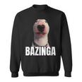 Bazinga Cringe Meme Dog Genz Trendy Nager Slang Sweatshirt
