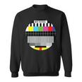 Beautiful No Signal Tv Colorful Test Pattern Classic Sweatshirt