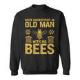 Beekeeping Never Underestimate An Old Man With His Bees Sweatshirt