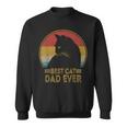 Best Cat Dad Ever Retro Sunset Daddy Cat Father's Day Sweatshirt