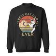 Best Cat Dad Ever Retrointage Katze Katzen Papa Geschenk Sweatshirt