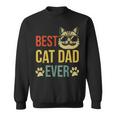 Best Cat Dad Ever Vintage Cat Daddy Fathers Day 2024 Sweatshirt