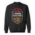 Best Security Guard Dad Watchman Dad Security Guard Father Sweatshirt