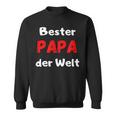 Bester Papa Der Welt Geburtstag Geschenk Familie Sweatshirt