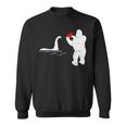 Bigfoot Loch Ness Valentines Day Cool V-Day Pajama Sweatshirt