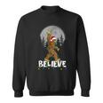 Bigfoot Rock Roll Sasquatch Christmas Pajama Believe Sweatshirt
