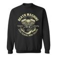 Biker Death Machine Motor Skull Motorcycle Vintage Retro Sweatshirt