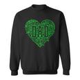 Binary Ai Computer Circuit Green Electric Heart Game Dad Sweatshirt