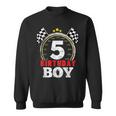 Birthday Boy 5Th Race Car 5 Year Old Racing Sweatshirt
