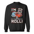 Birthday Boy 8 Eight Race Car 8Th Birthday Racing Car Driver Sweatshirt