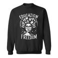 Black History Education Is Freedom Books Women Sweatshirt