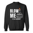 Blow Me It's My Birthday Adult Joke Dirty Humor Mens Sweatshirt