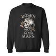 Böser Alter Mann Opa Papa Totenkopf Skullintage Wikinger Sweatshirt