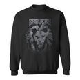 Bravery Courage Lion Mane Animal Big Cat Grey Sweatshirt