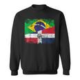 Brazil Dominican Republic Flags Half Dominican Brazilian Sweatshirt
