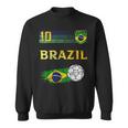 Brazil Soccer Fans Jersey Brazilian Flag Football Sweatshirt