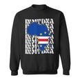 Cabo Verde Is In My Dna Love Cape Verde Flag In Africa Map Sweatshirt