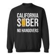 California Sober No Hangovers Recovery Legal Implications Sweatshirt