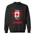 Canadá Retrointage Acuarelas Deporte Canadiense Bandera Camisa de entrenamiento