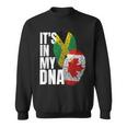 Canadian And Jamaican Mix Dna Flag Heritage Sweatshirt