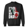 Canadian And Mexican Dna Flag Heritage Sweatshirt