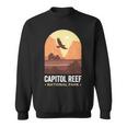 Capitol Reef National Park Utah Falcon Eagle Vintage Reef Sweatshirt