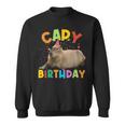 Capy Birthday Capybara Animals Boys Girls Birthday Sweatshirt