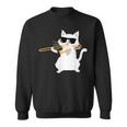 Cat Playing Trombone Sweatshirt