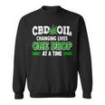 Cbd Oil Cannabinoid Hemp Heals Slogan Quote Fun Sweatshirt
