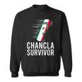 Chancla Survivor Mexico Mexican Flag Joke Idea Sweatshirt