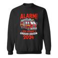 Children's Alarm Ich Werde Großer Cousin 2024 Fire Brigade Sweatshirt