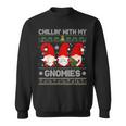 Chillin With My Gnomies Christmas Family Friend Gnomes Sweatshirt