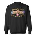 Cinnamon Rolls Not Gender Roles Feminist Retro Style Sweatshirt