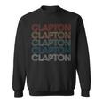 Clapton Name Retro Vintage Sweatshirt