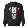 Coahuila Mexico Flag On Skull Coahuila Sweatshirt