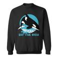 Comer La Rica Ballena Orca Meme Camisa de entrenamiento
