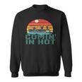 Comin In Hot Pontoon Boat Boating Lake For Dad Sweatshirt