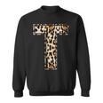 Cool LetterInitial Name Leopard Cheetah Print Sweatshirt