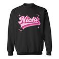 Cool Personalized Name Nicki Distressed Retro Vintage Groovy Sweatshirt