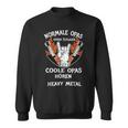 Coole Opas Hören Heavy Metal Sweatshirt