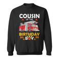Cousin Of The Birthday Boy Fire Truck Firefighter Party Sweatshirt
