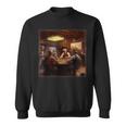 Cowboys Playing Poker In An Old West Saloon Sweatshirt