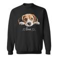 Cute Dog Graphic Love Beagle Puppy Dog Sweatshirt